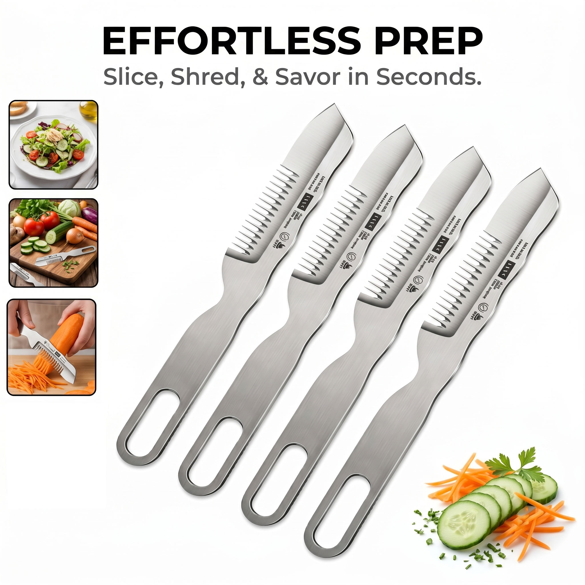 Kitchen Gadgets Vegetable Cutter - New Multifunctional Scallion Cutter Stainless Steel