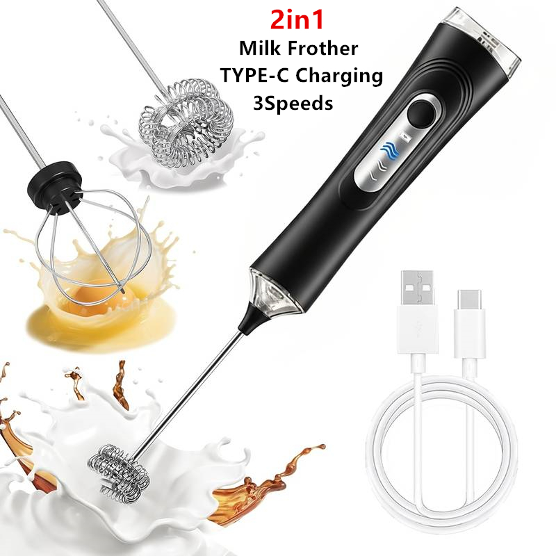 Kitchen Gadgets Design - Electric Milk Frother Foamer + Egg