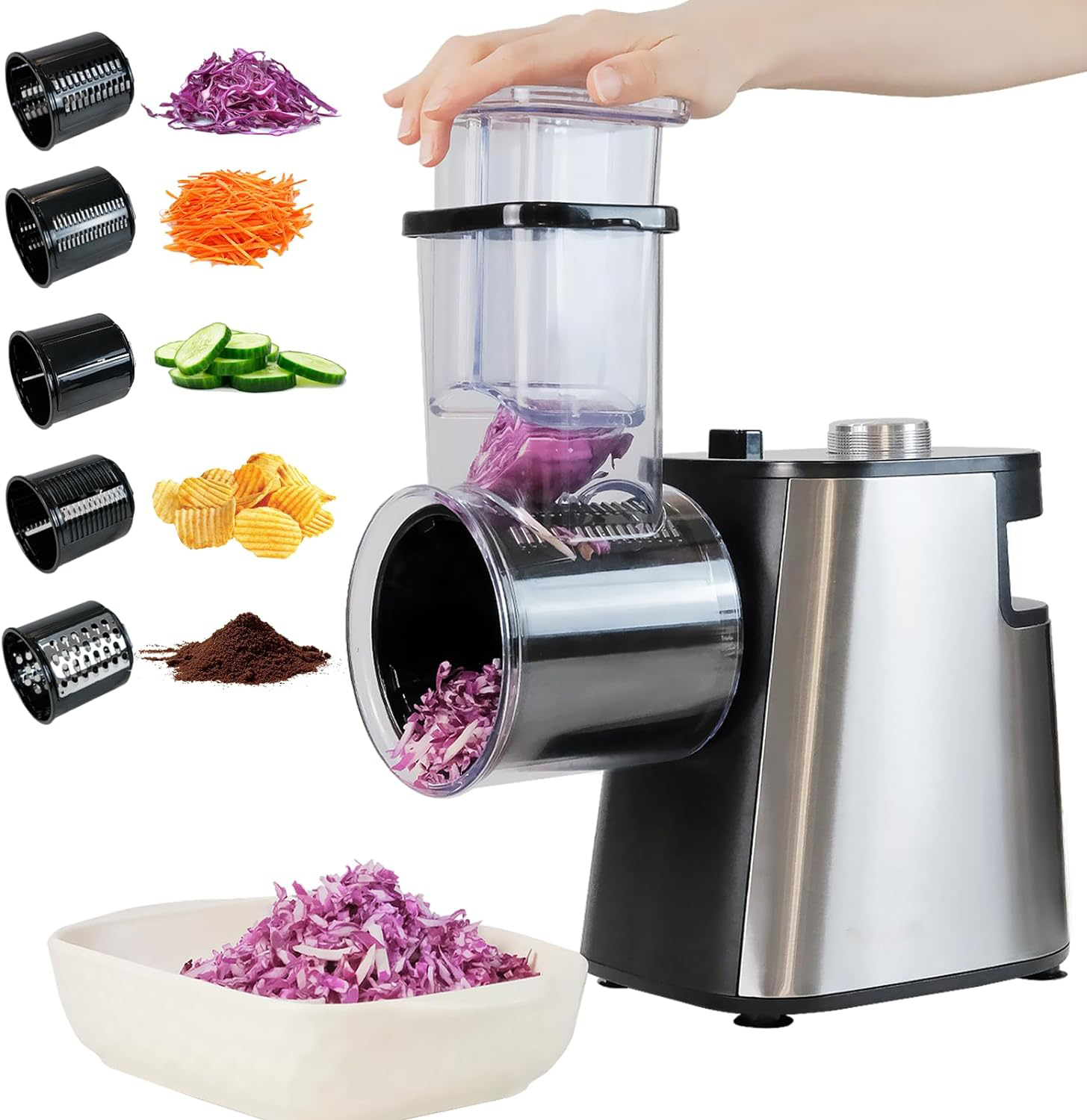 Kitchen Gadgets Vegetable Cutter - Food Slicer Cheese Grater Kitchen Gadget