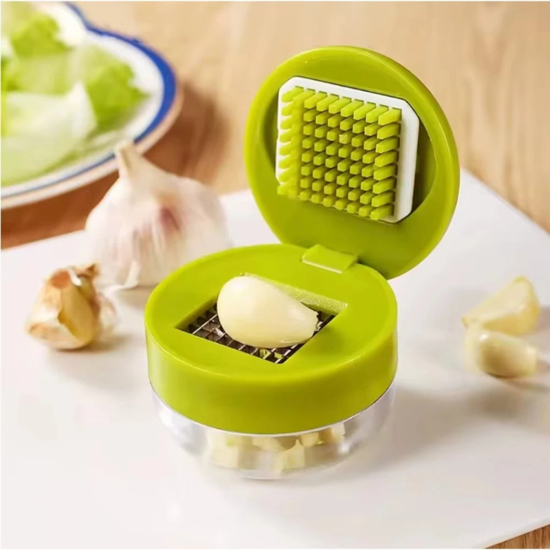 Kitchen Gadgets Vegetable Cutter - Garlic Press Chopper Manual Garlic Mincer