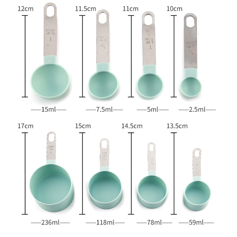 8PCS Measuring Cups Spoons Set - Kitchen Gadgets And Utensils review and price