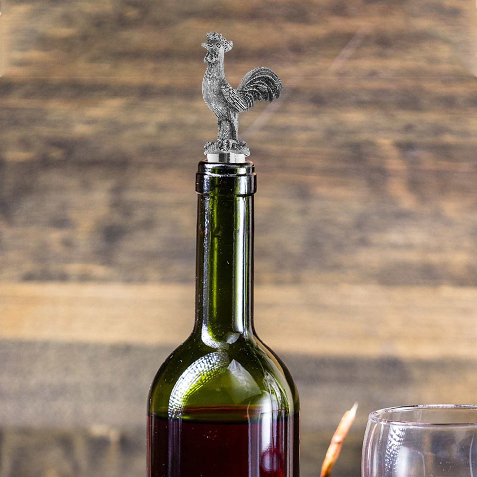 Metal Chicken Wine Saver Uniqu - Kitchen Gadgets Gift Ideas review and price