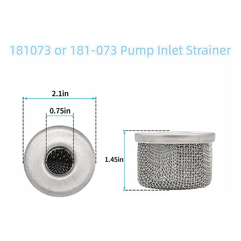 4Pcs 181073 or 181-073 Pump In - Stainless Steel Strainer review and price