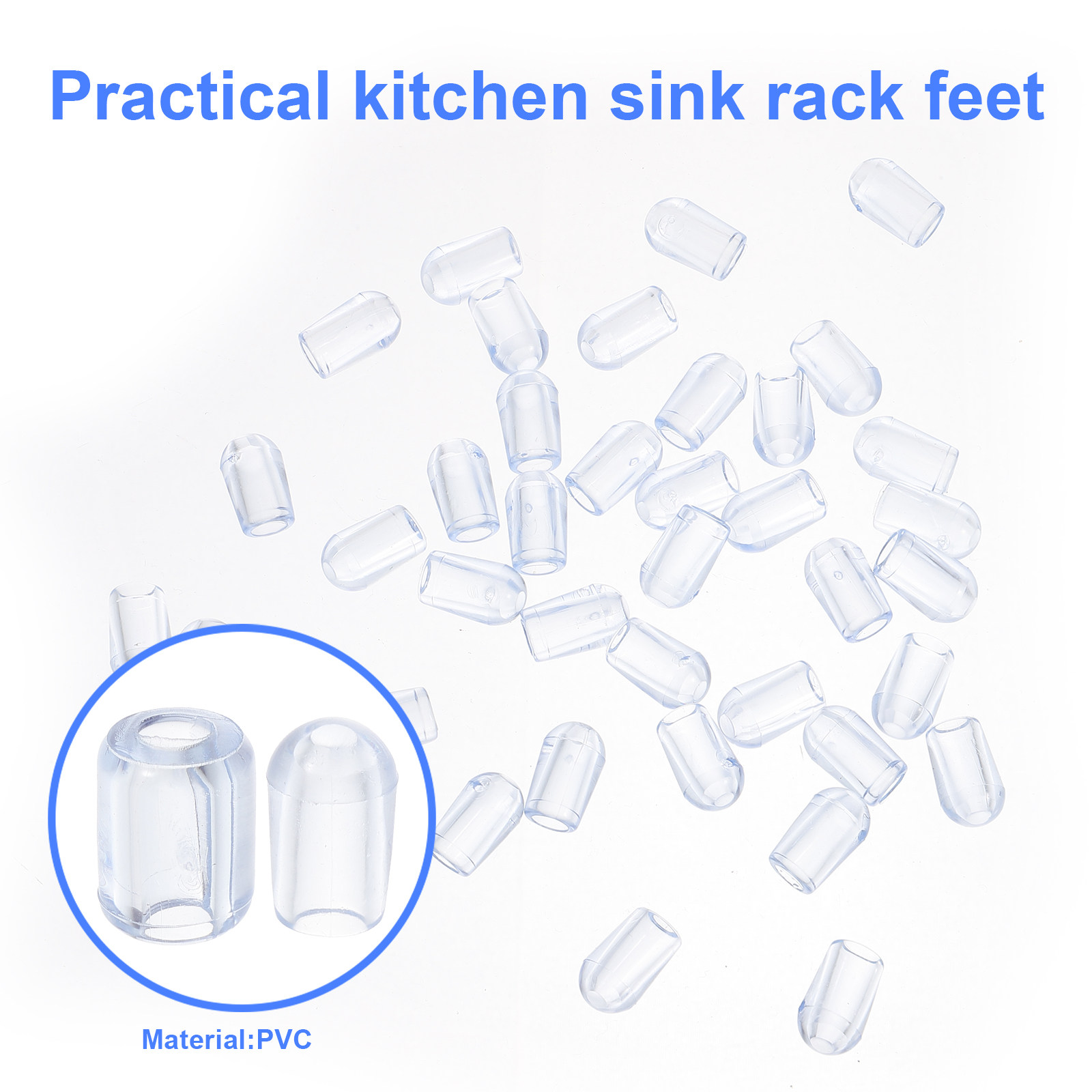 80Pcs Kitchen Sink Grid Feet P - Kitchen Gadgets Best review and price