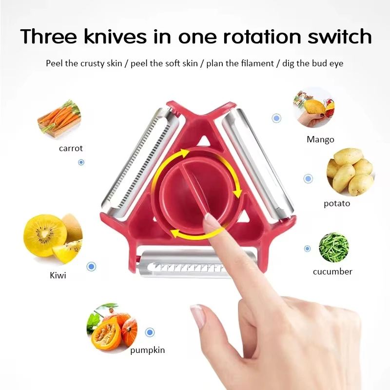 1PC Trio Peeler Set Vegetable  - Kitchen Gadgets Vegetable Cutter review and price