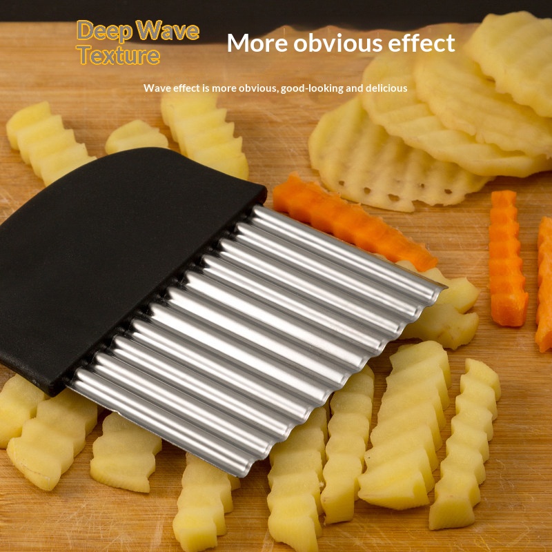 Stainless Steel Crinkle Cutter - Kitchen Gadgets Vegetable Cutter review and price